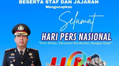 Kapolresta Jambi, Sampaikan Selamat HPN 2026, Tegaskan Peran Insan Pers Sebagai Pilar Demokrasi