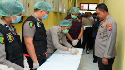 Kapolda Sumut TindakLanjuti Instruksi Kapolri Dalam Rapim 2026,Tes Urine Serentak Jajarannya