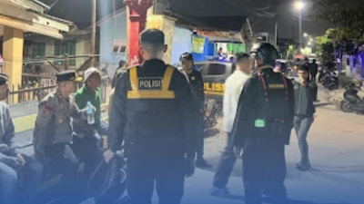 Brimob Polda Sumut Terjunkan Patroli Jaga Stabilitas Keamanan di Kawasan Belawan