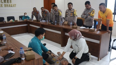 Bhabinkamtibmas Polres Pakpak Bharat di.Bekali Pelatihan Tindakan Pertama 