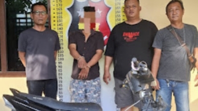 Pelaku Curanmor  Diringkus Polsek Bandar Huluan, Bersama Barang Bukti Sepeda Motor