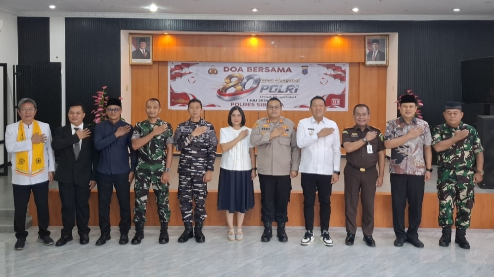 Sambut Hari Bhayangkara Ke-80 Tahun 2026, Polres Sibolga Gelar Kegiatan Do'a Bersama