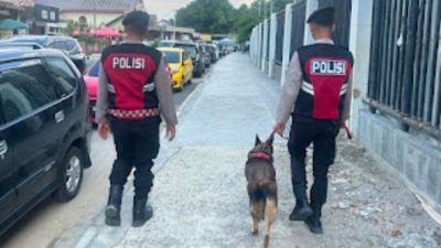 Pengamanan Piala AFF U-19' di Stadion Teladan Medan, Diperkuat Unit K-9 Polda Sumut