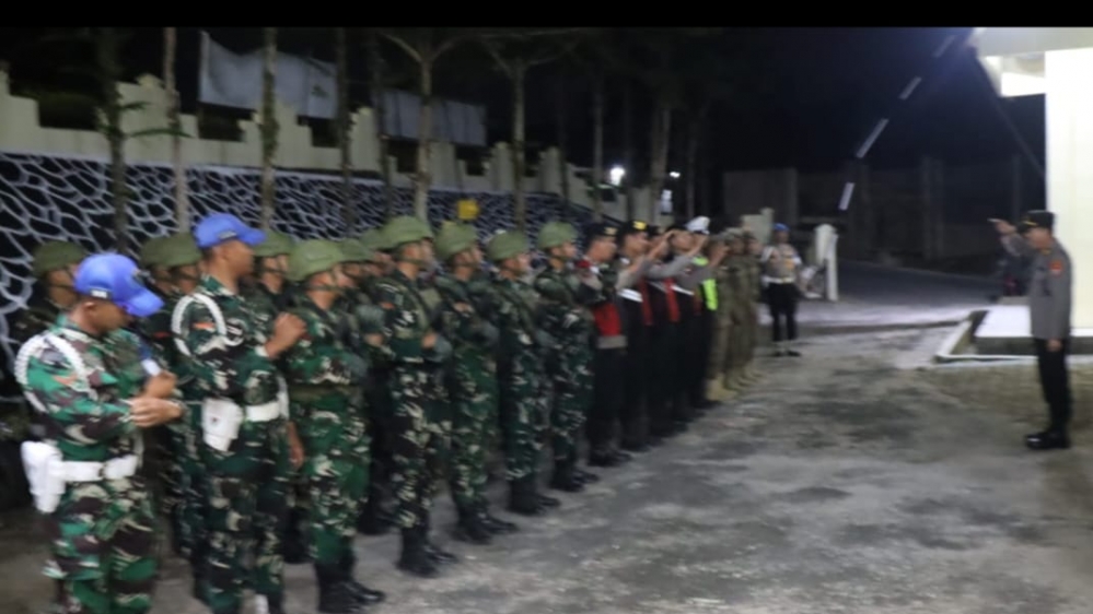 Polres Pakpak Bharat Antisipasi Gangguan Kamtibmas Bersama TNI dan Satpol PP Gelar Patroli Skala Besar
