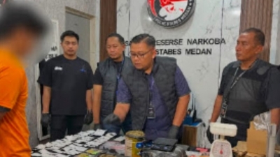 Manfaatkan Jasa Ekspedisi, Bandar Narkoba Digulung Satres Narkoba Polrestabes Medan