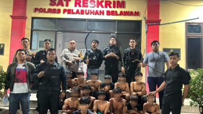 Sarang Narkoba di Gerebek Aparat Kepolisian di Kabanjahe, Delapan Orang Diamankan