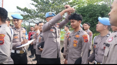 Sipropam Polres Pakpak Bharat Laksanakan Gaktiplin Terhadap Personel di Lingkungan Mapolres Pakpak Bharat