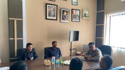 Kapolres Pakpak Bhárat Terima Kunjungan Silaturahmi KPU Kab Pakpak Bharat Pemuktahiran Data Pemilih Berkelanjutan (.PDPB )