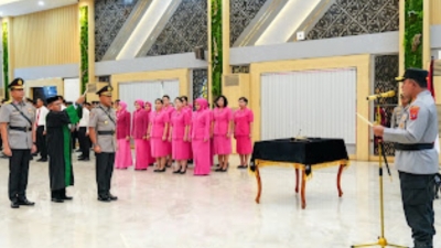 Kapolda sumut Tekankan Penguatan Fungsi Pengawasan Dalam Sertijab Irwasda