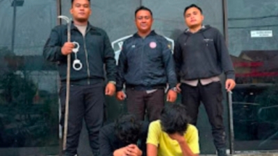 Tawuran di Mabar Tim Macan Polres Pelabuhan Belawan Bergerak Amankan Dua Pemuda Bawa Sajam dan Knuckie