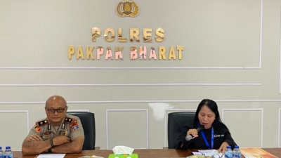 Polres Pakpàk Bharat Terima Kunjungan Tim Penilai Ombudsman RI