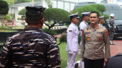 Kolaborasi Jaga Kondusifitas Wilayah, Kapolda Sumut Sambangi Kodaeral I Belawañ